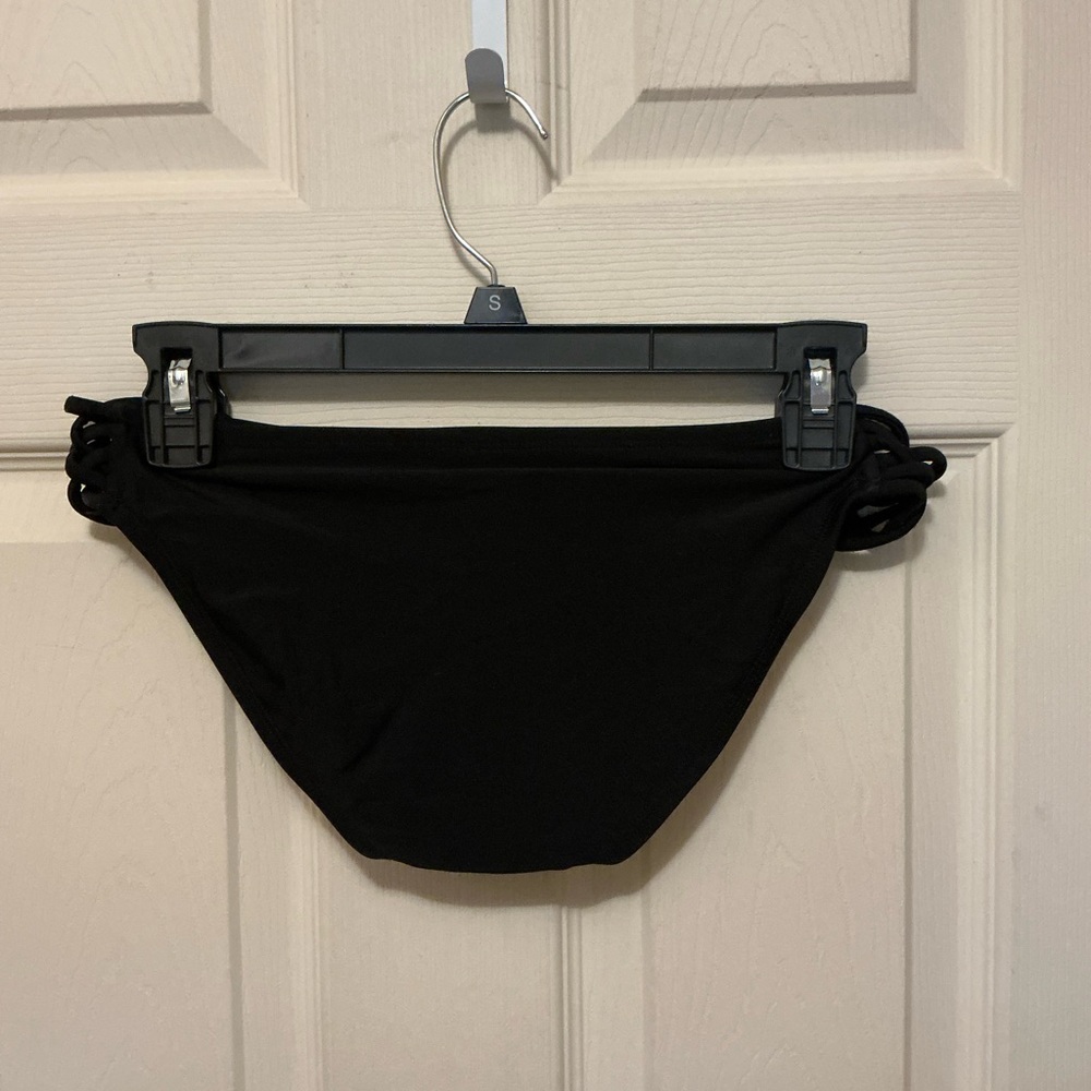 Xhilaration Black Bikini Bottom with Peach Lining